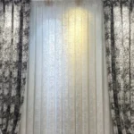 پرده داماس محو پوست ماری