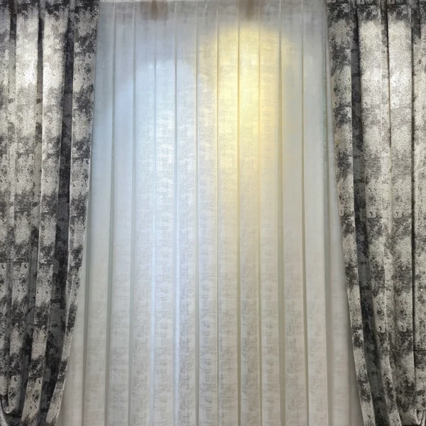 پرده داماس محو پوست ماری